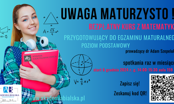 Bezpłatny kurs z MATEMATYKI