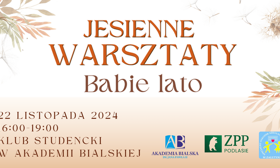 Jesienne Warsztaty – Babie Lato