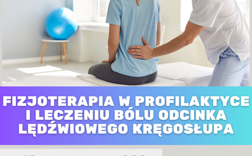 Wykład on-line: Fizjoterapia w profilaktyce i leczeniu bólu odcinka lędźwiowego kręgosłupa